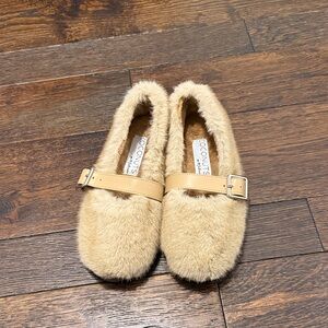 Coconuts by Matisse Tan Furry Loafers